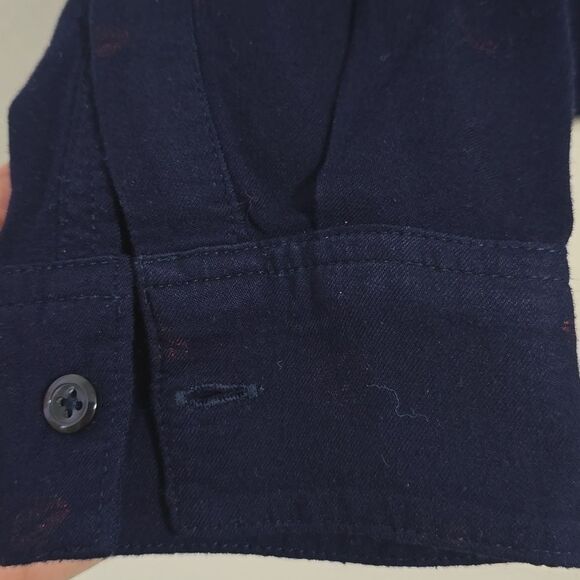 Rails Navy Kiss Me Rocsi Metallic Lip Print Size medium - Picture 4 of 10